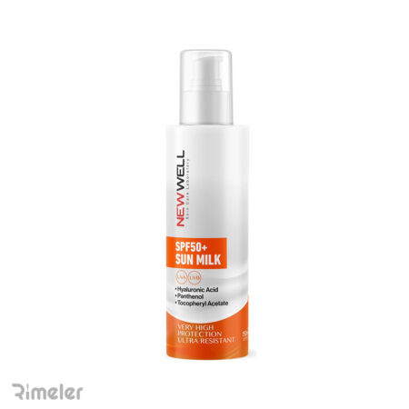 اسپری شیر ضد آفتاب نیوول +spf50 بی رنگ مناسب انواع پوست 150 میل