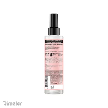 اسپری مو دو فاز گلیس مدل Split Hair مناسب موهای آسیب دیده و شکننده 200 میل