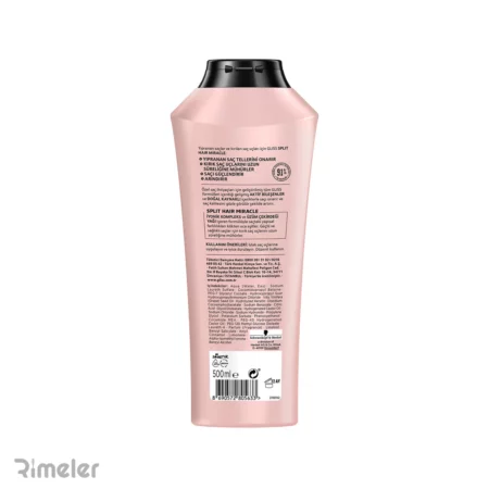 شامپو سر گلیس مدل Split Hair Miracle مناسب موهای وز و آسیب دیده 500 میل