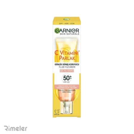 فلوئید ضد آفتاب گارنیر +spf50 رنگی حاوی ویتامین C حجم 40 میل
