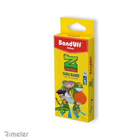 چسب زخم کودک بانداف Banduff طرح Z Takimi بسته 10 عددی