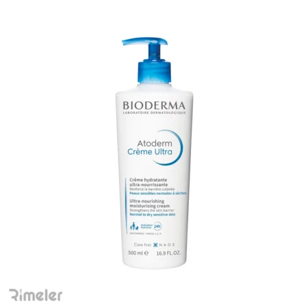 کرم مرطوب کننده و تغذیه کننده بایودرما مدل Atoderm Creme Ultra مناسب پوست خشک، حساس و معمولی 500 میل